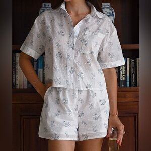Floral Print Pajama Set